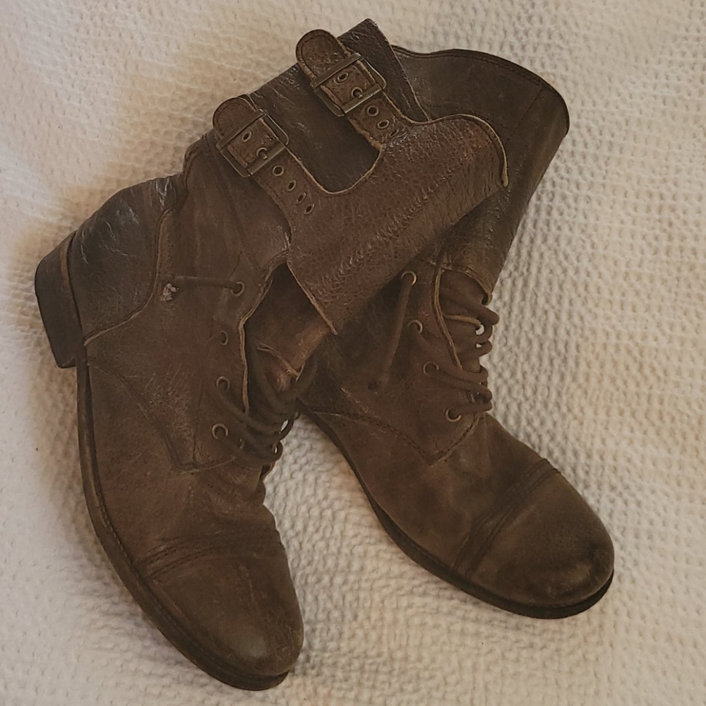 All Saints Damasi Boots in Brown - Picture 2 of 12